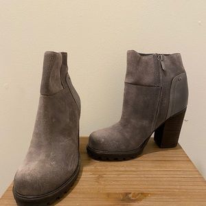 Sam Edelman Suede block heel booties